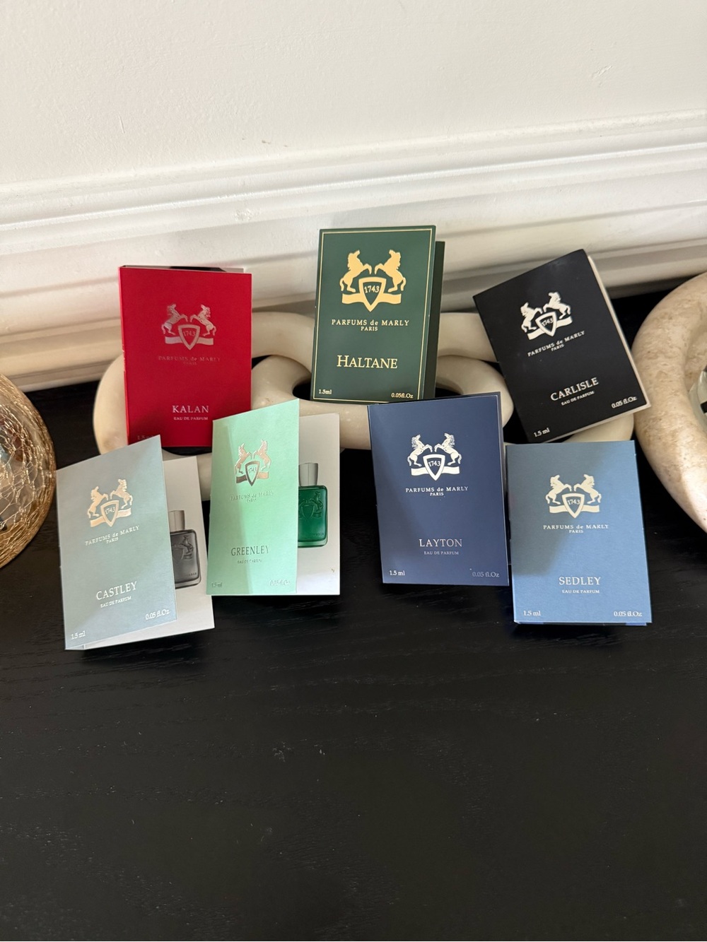 Parfums de Marly Sample Perfume of 7 best scents for men, brand new